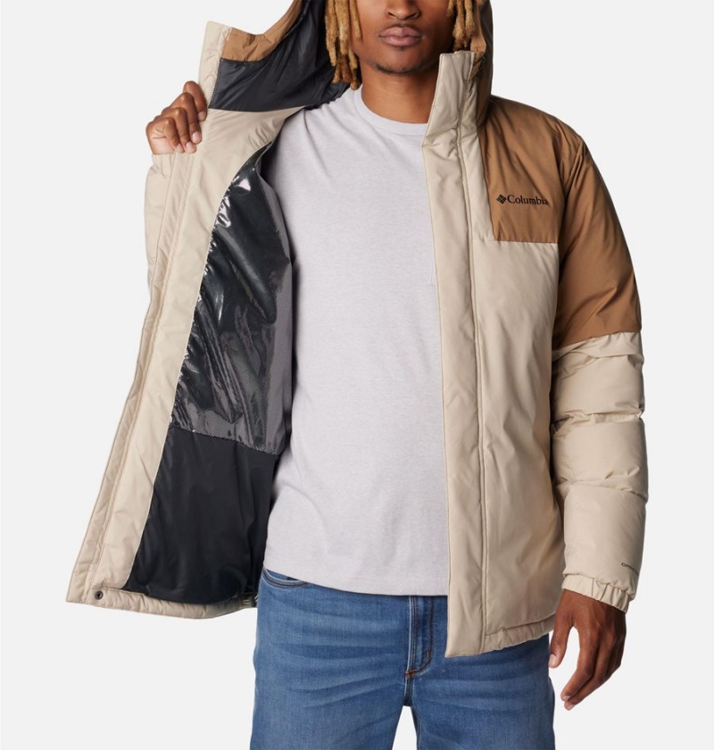 Columbia Aldercrest Hooded Insulated Men's Puffer Jacket Khaki | JTIEWC-124