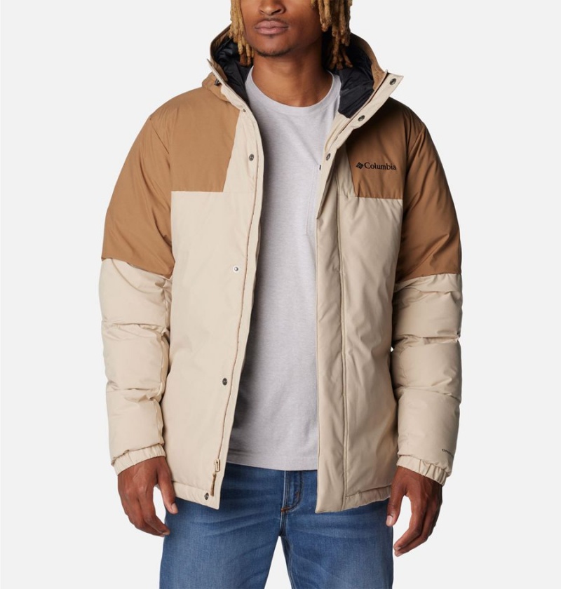 Columbia Aldercrest Hooded Insulated Men's Puffer Jacket Khaki | JTIEWC-124