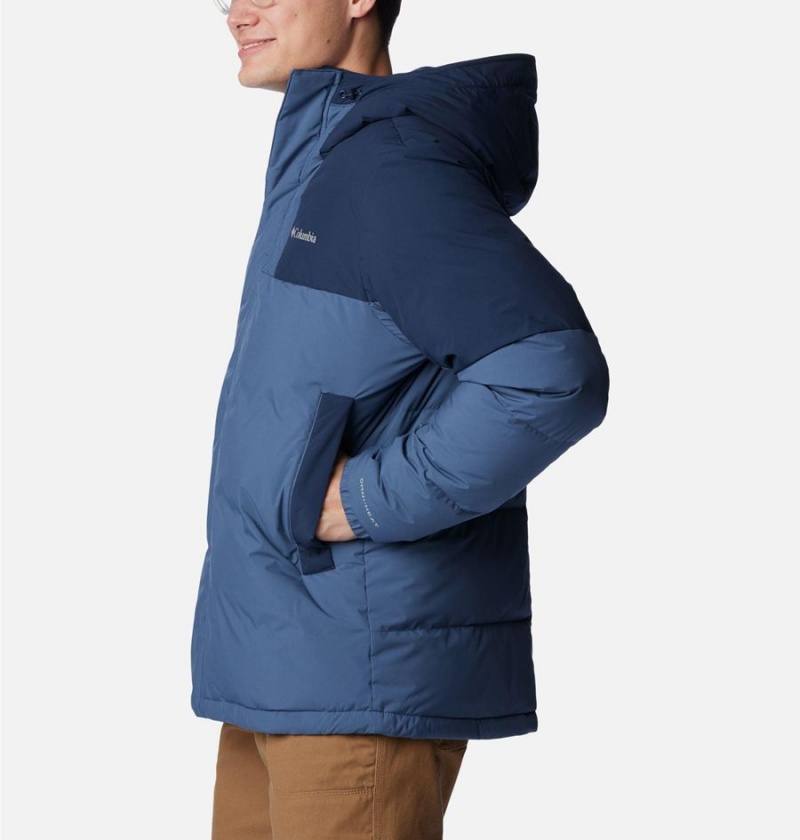 Columbia Aldercrest Hooded Insulated Men's Puffer Jacket Blue | KBLPZM-403
