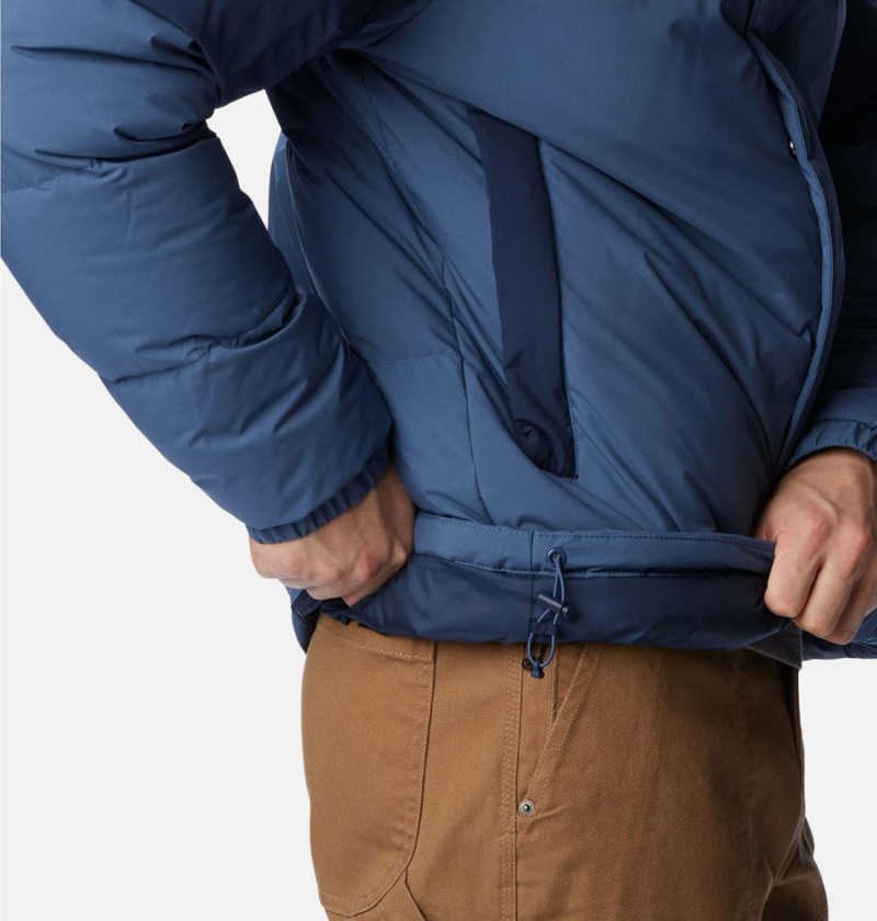 Columbia Aldercrest Hooded Insulated Men's Puffer Jacket Blue | KBLPZM-403