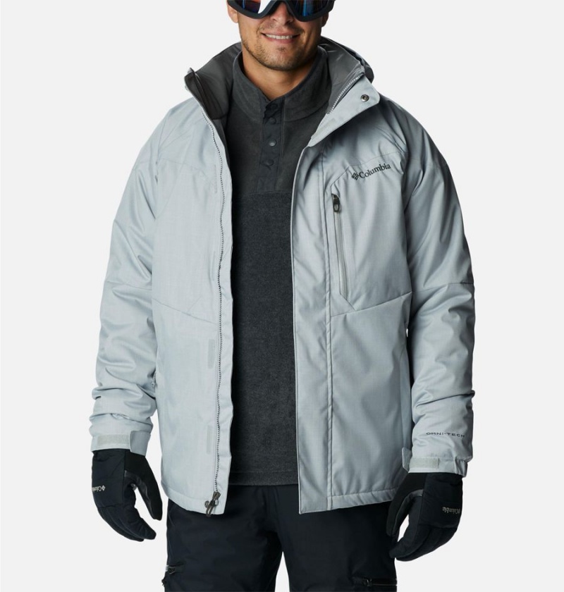Columbia Alpine Action Insulated Men's Ski Jacket Grey | NKQAJR-392