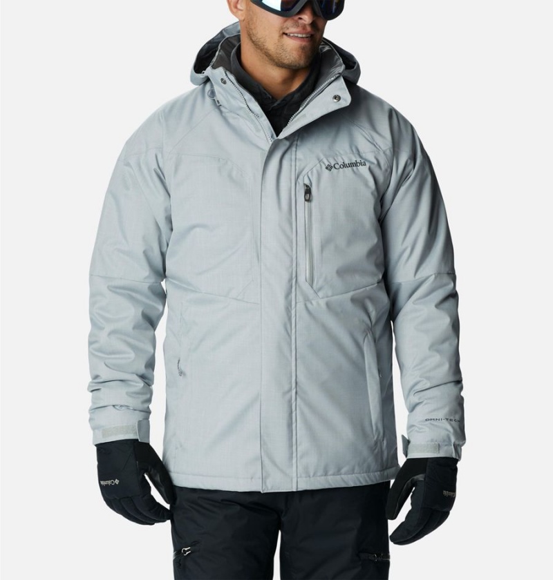 Columbia Alpine Action Insulated Men\'s Ski Jacket Grey | NKQAJR-392