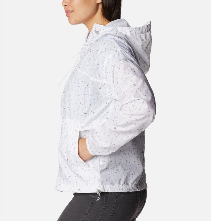 Columbia Alpine Chill Jacket Women's Windbreaker White | TZFWYO-417