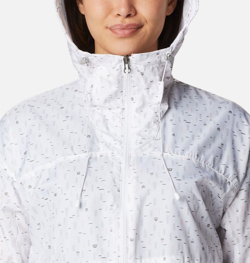 Columbia Alpine Chill Jacket Women's Windbreaker White | TZFWYO-417