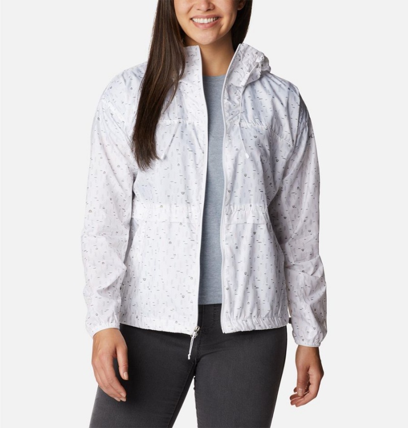 Columbia Alpine Chill Jacket Women's Windbreaker White | TZFWYO-417