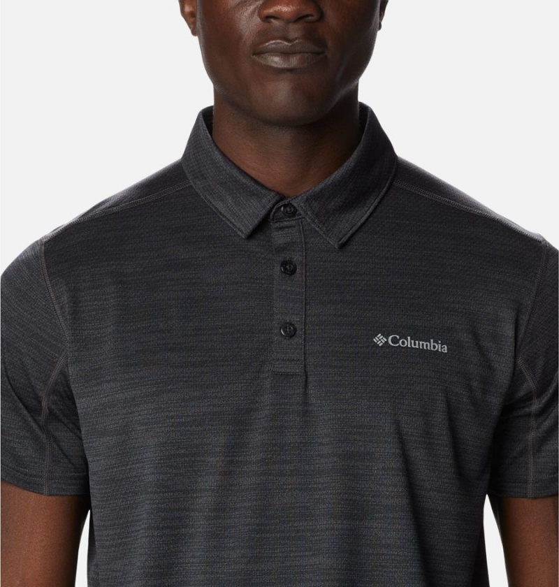 Columbia Alpine Chill Zero Men's Polo Shirt Black | VBDJPH-932