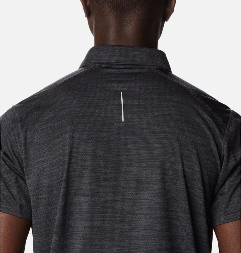 Columbia Alpine Chill Zero Men's Polo Shirt Black | VBDJPH-932