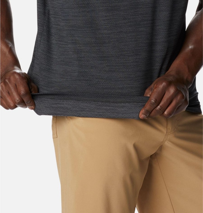 Columbia Alpine Chill Zero Men's Polo Shirt Black | VBDJPH-932
