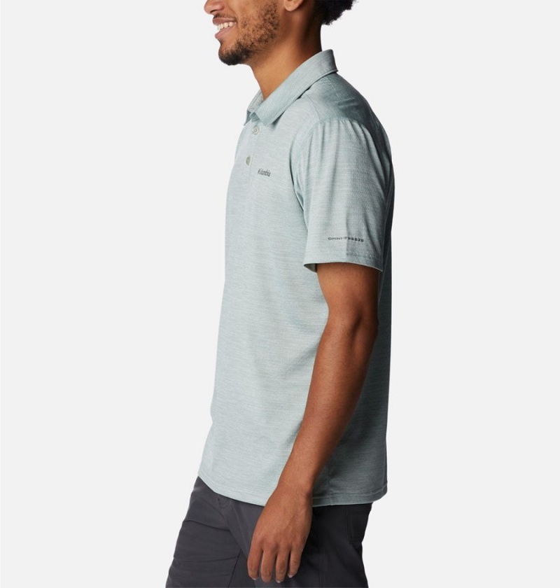 Columbia Alpine Chill Zero Men's Polo Shirt Grey | ASQLVD-943