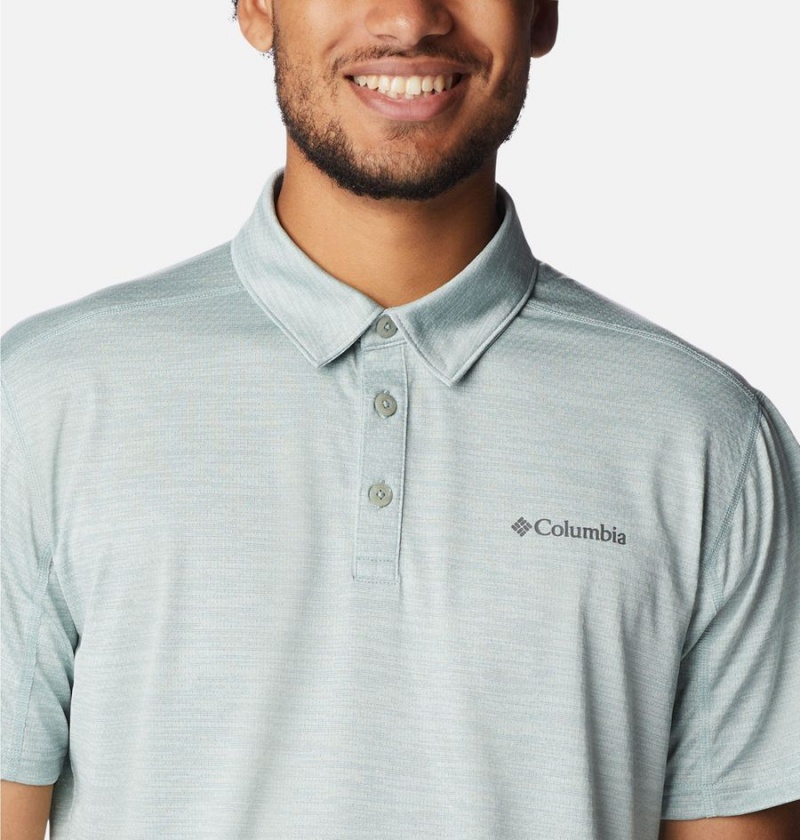 Columbia Alpine Chill Zero Men's Polo Shirt Grey | ASQLVD-943
