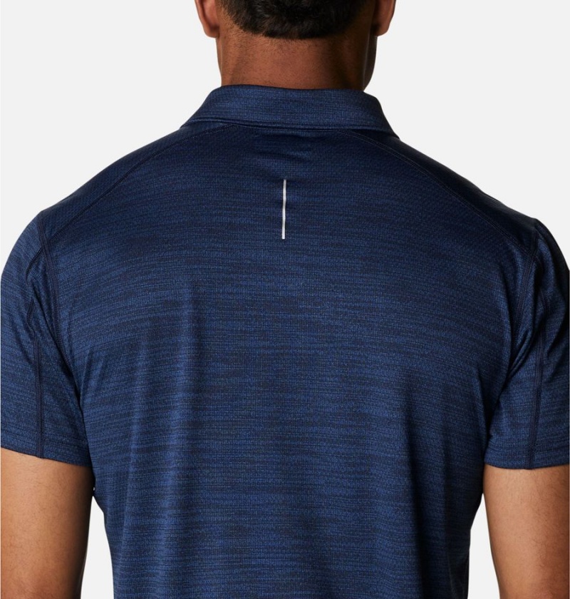 Columbia Alpine Chill Zero Men's Polo Shirt Navy | BEXMKG-682