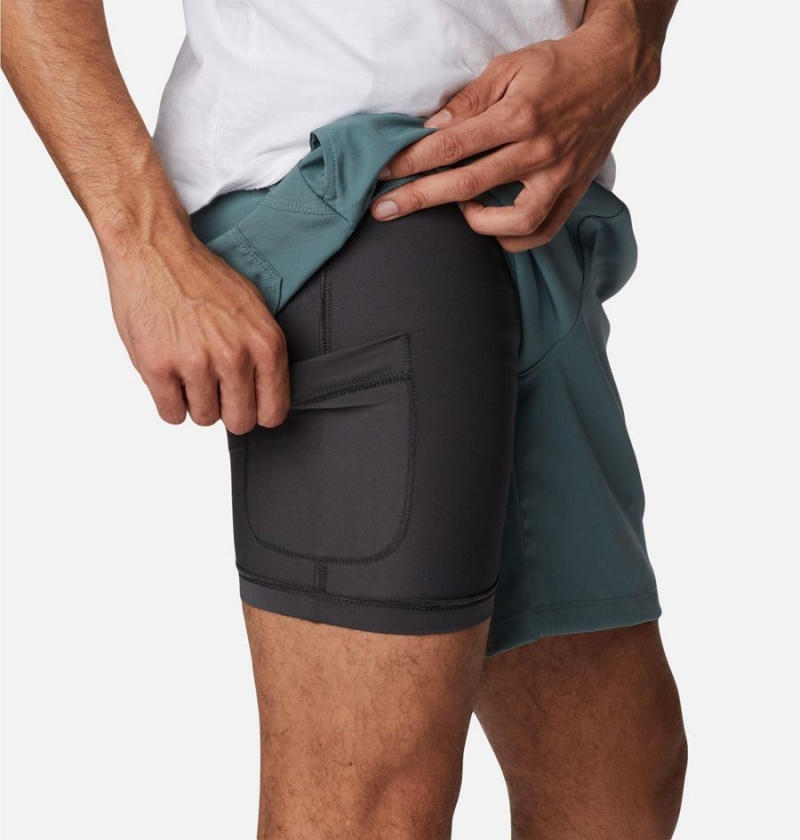 Columbia Alpine Chill Zero Men's Shorts Blue | HFXOJC-327