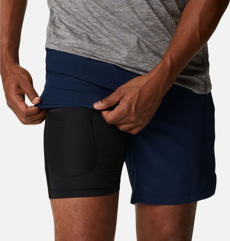 Columbia Alpine Chill Zero Men's Shorts Navy | FLTIWP-714