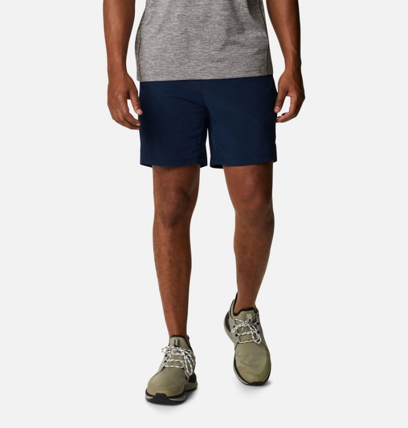 Columbia Alpine Chill Zero Men\'s Shorts Navy | FLTIWP-714