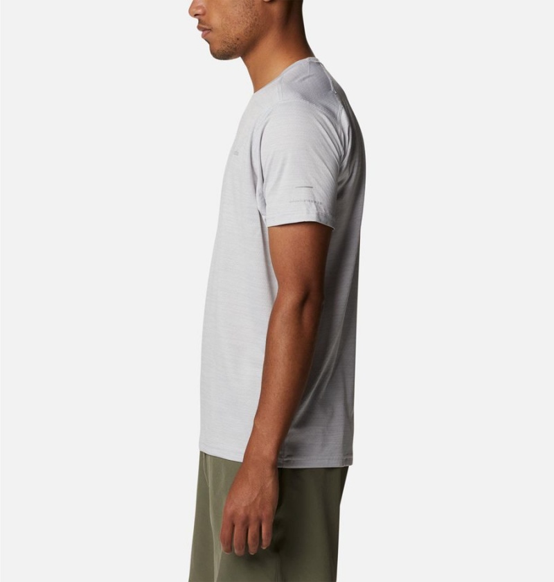 Columbia Alpine Chill Zero Short Sleeve Crew Men's T-Shirt White | WPSEYT-154