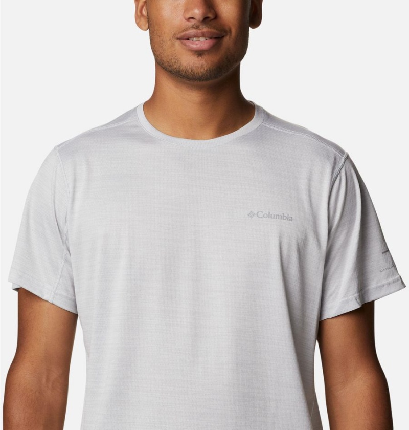 Columbia Alpine Chill Zero Short Sleeve Crew Men's T-Shirt White | WPSEYT-154