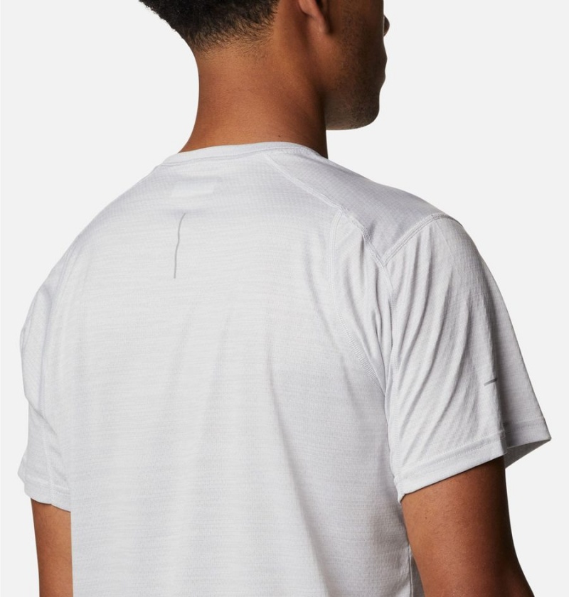 Columbia Alpine Chill Zero Short Sleeve Crew Men's T-Shirt White | WPSEYT-154