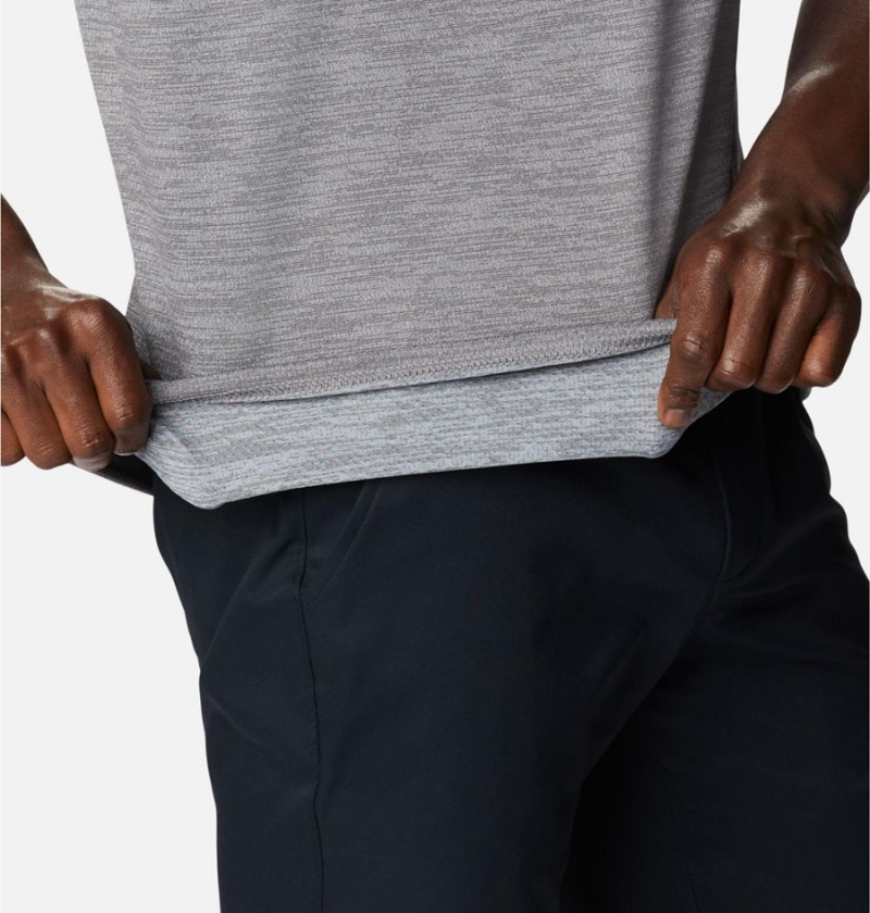 Columbia Alpine Chill Zero Short Sleeve Crew Men's T-Shirt Grey | GRXUAZ-631