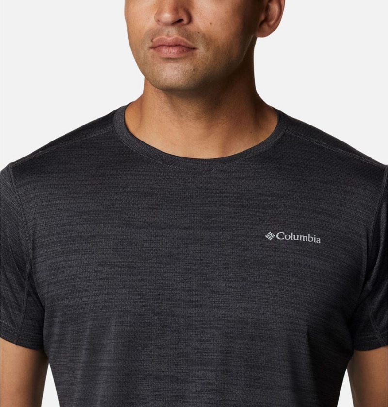 Columbia Alpine Chill Zero Short Sleeve Crew Men's T-Shirt Black | TDKLPJ-026