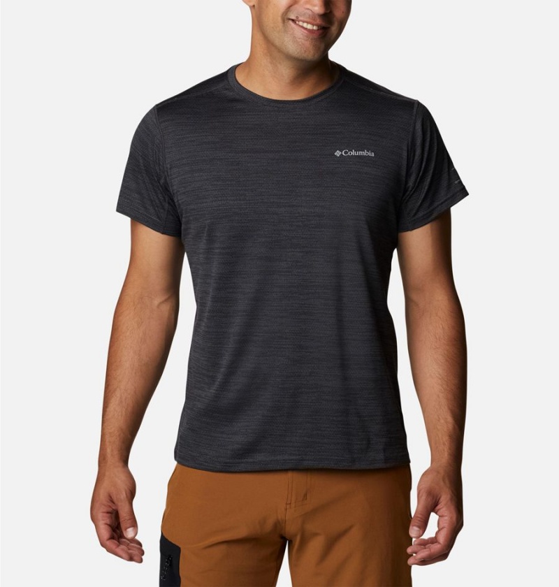 Columbia Alpine Chill Zero Short Sleeve Crew Men\'s T-Shirt Black | TDKLPJ-026