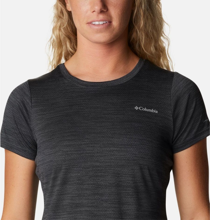 Columbia Alpine Chill Zero Short Sleeve Women's T-Shirt Black | GMYIZH-720