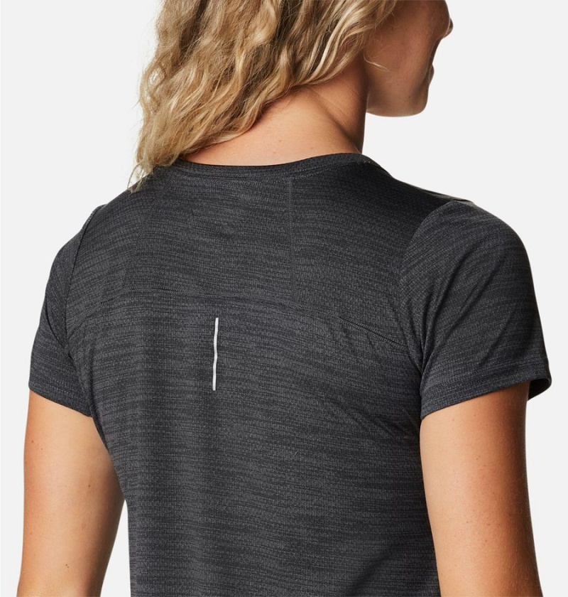 Columbia Alpine Chill Zero Short Sleeve Women's T-Shirt Black | GMYIZH-720