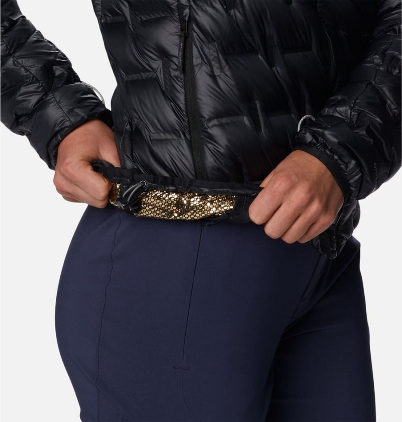 Columbia Alpine Crux II Hooded Women's Puffer Jacket Black | DXKLYS-725