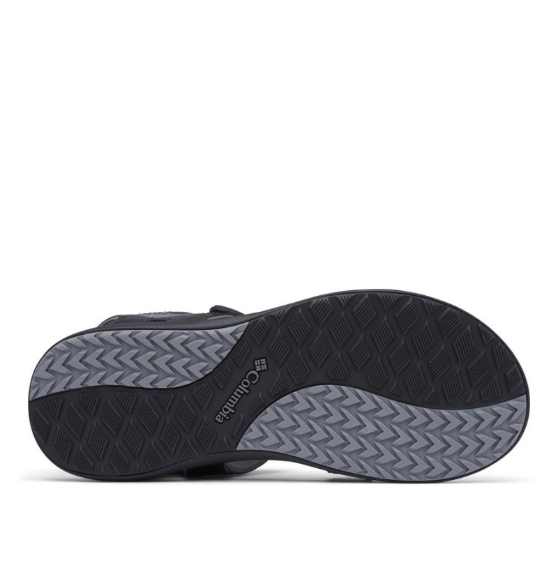 Columbia Ankle Strap Men's Sandals Black | YXKOSC-651