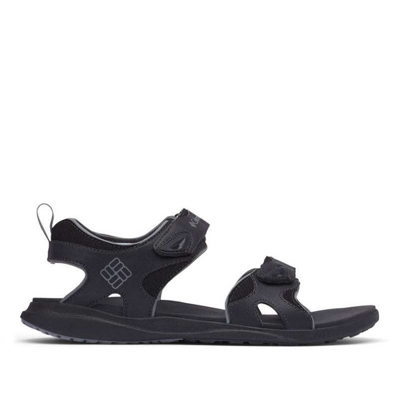 Columbia Ankle Strap Men\'s Sandals Black | YXKOSC-651