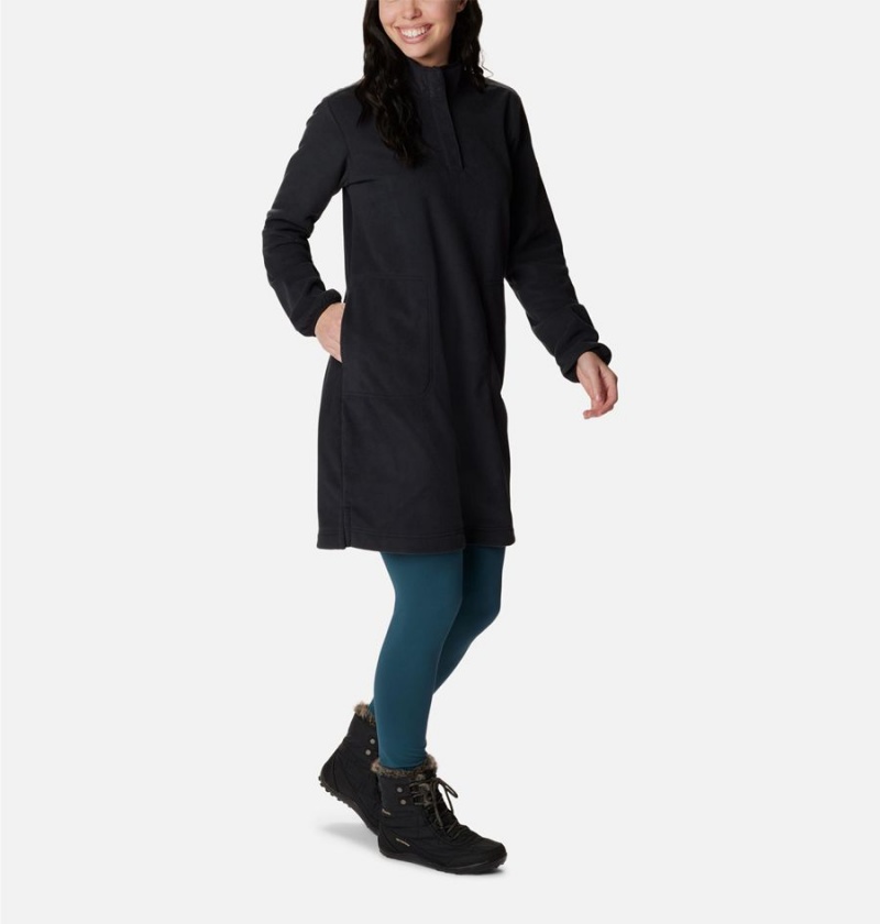 Columbia Anytime Fleece Women's Dress Black | WBKEZQ-495
