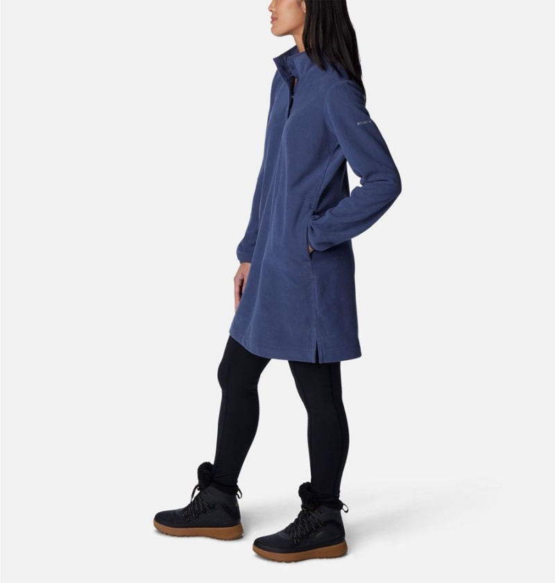 Columbia Anytime Fleece Women's Dress Navy | EIBKNJ-179