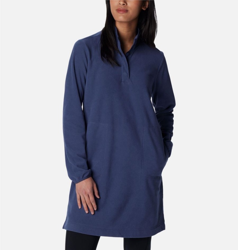 Columbia Anytime Fleece Women's Dress Navy | EIBKNJ-179