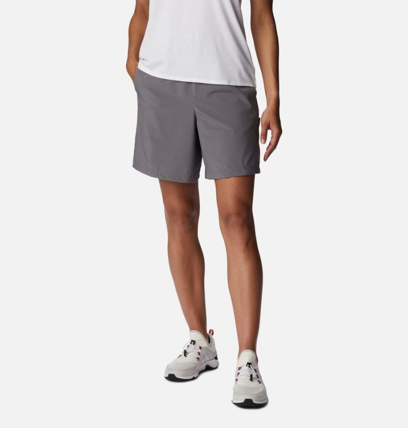 Columbia Anytime Flex Women's Shorts Grey | IWDMBL-146