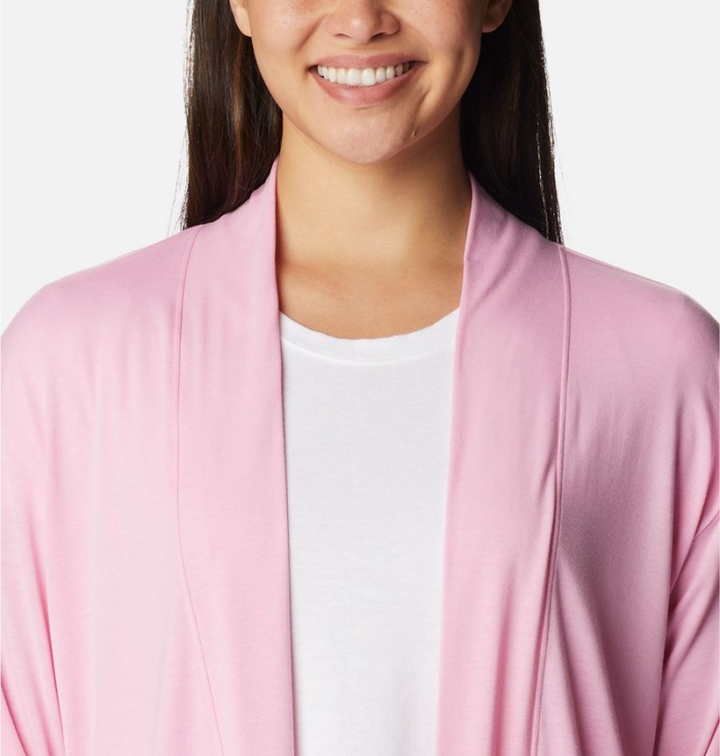 Columbia Anytime Knit Layering Long Sleeve Women's Shirt Pink | JTYEXD-846