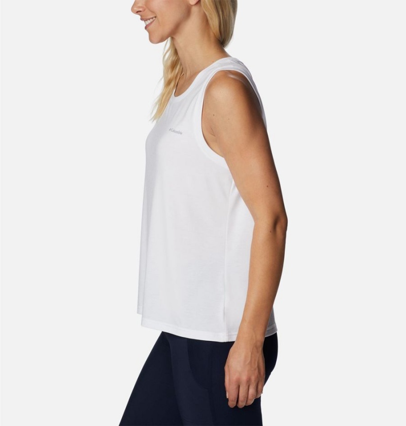 Columbia Anytime Knit Women's Tank Top White | JCISRX-085