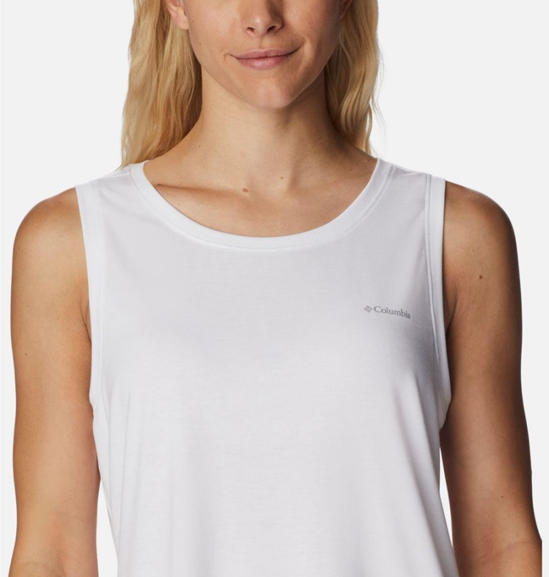 Columbia Anytime Knit Women's Tank Top White | JCISRX-085