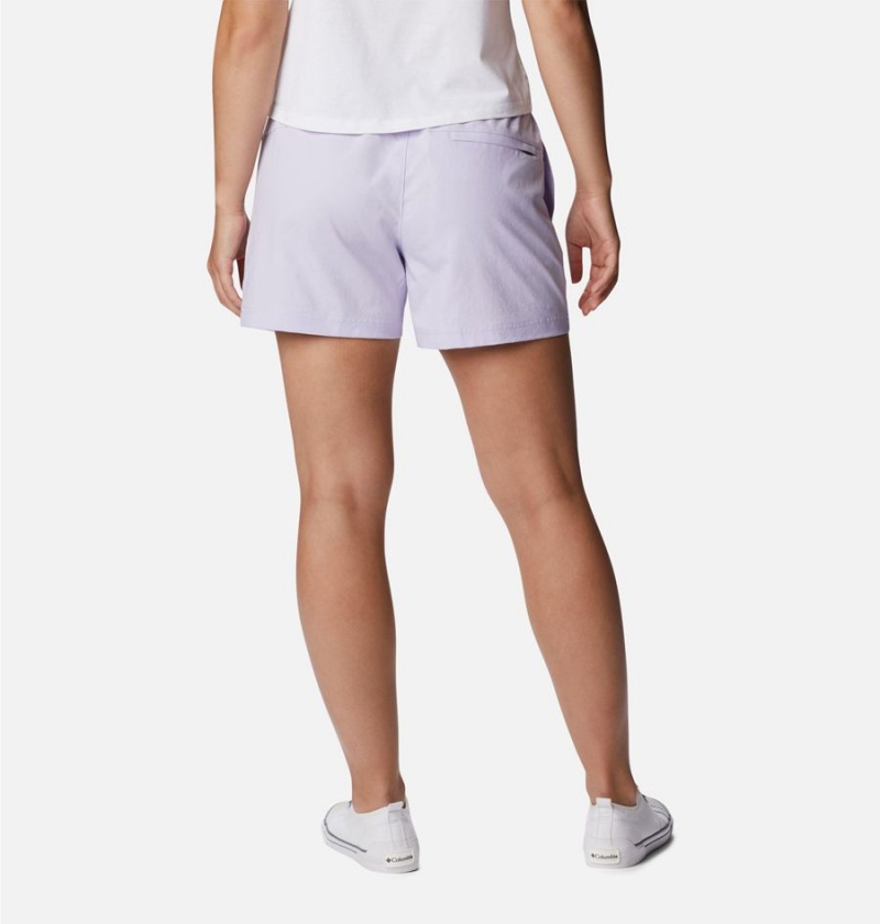 Columbia Anytime Lite Women's Shorts Purple | IDSNJR-136