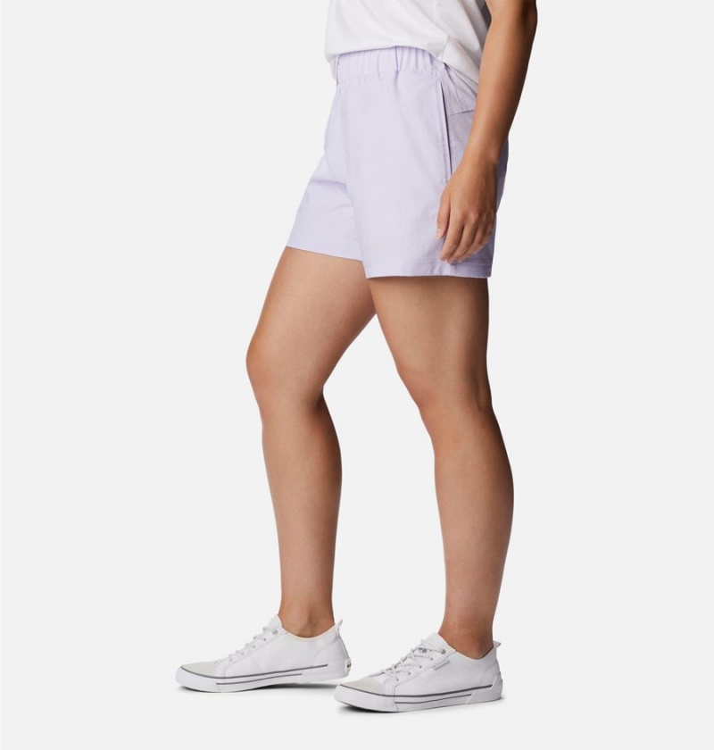 Columbia Anytime Lite Women's Shorts Purple | IDSNJR-136