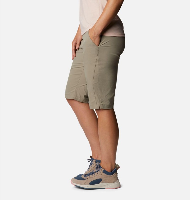 Columbia Anytime Outdoor Long Women's Shorts Khaki | SFPLDZ-592