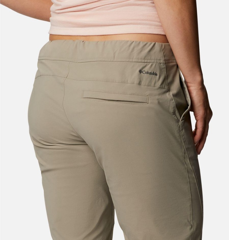 Columbia Anytime Outdoor Long Women's Shorts Khaki | SFPLDZ-592