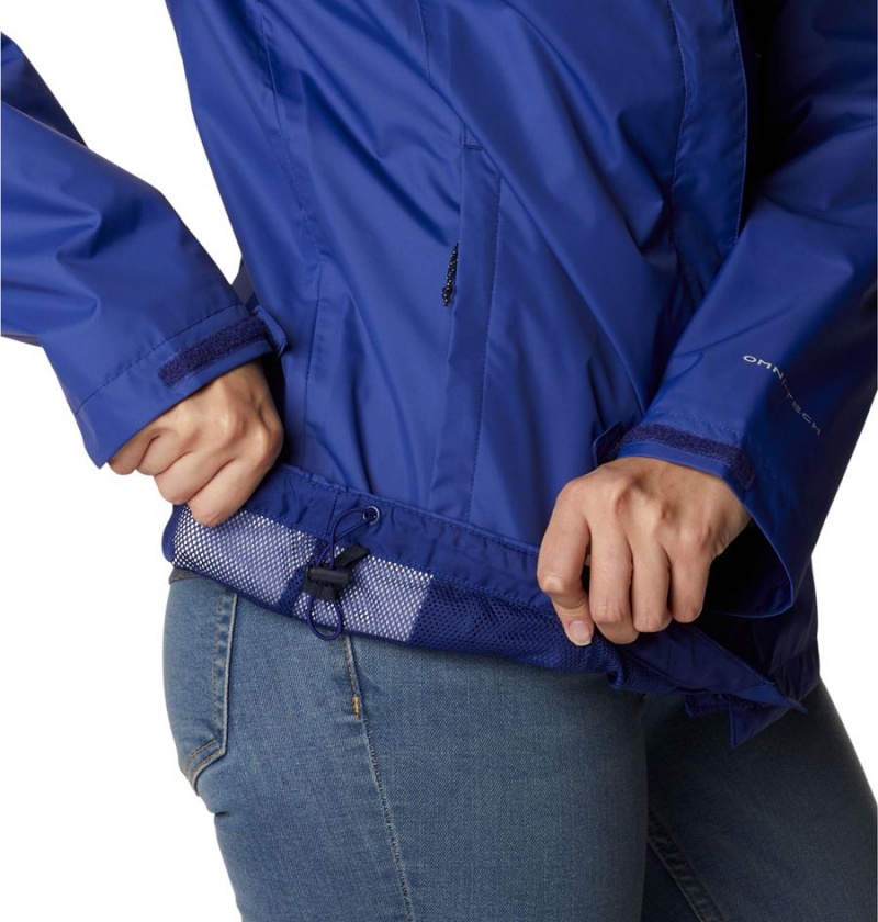 Columbia Arcadia II Women's Rain Jacket Blue | ZNHBQG-841