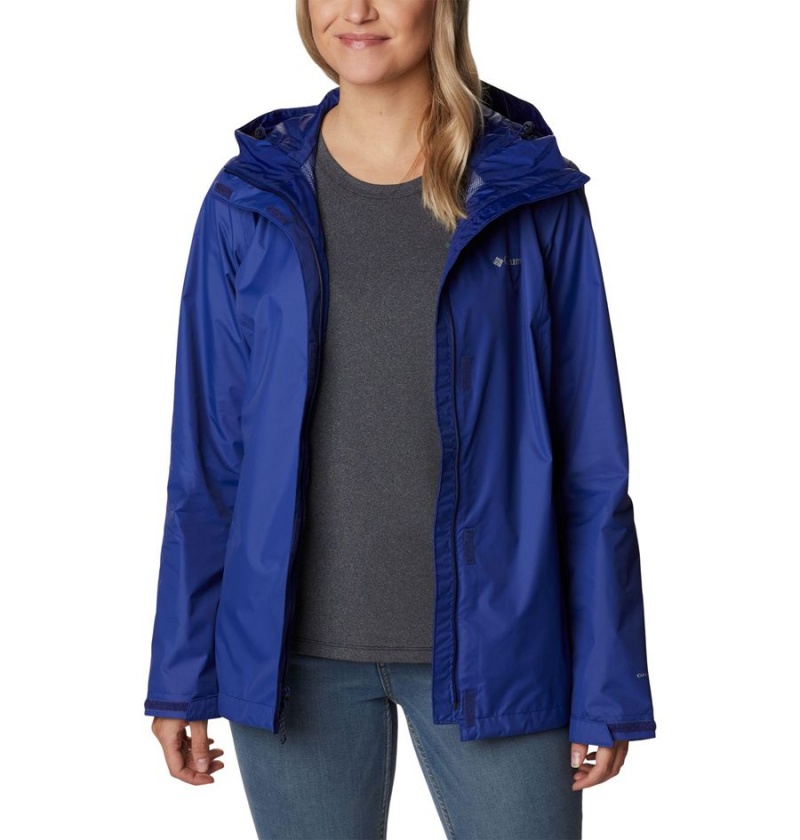 Columbia Arcadia II Women's Rain Jacket Blue | ZNHBQG-841