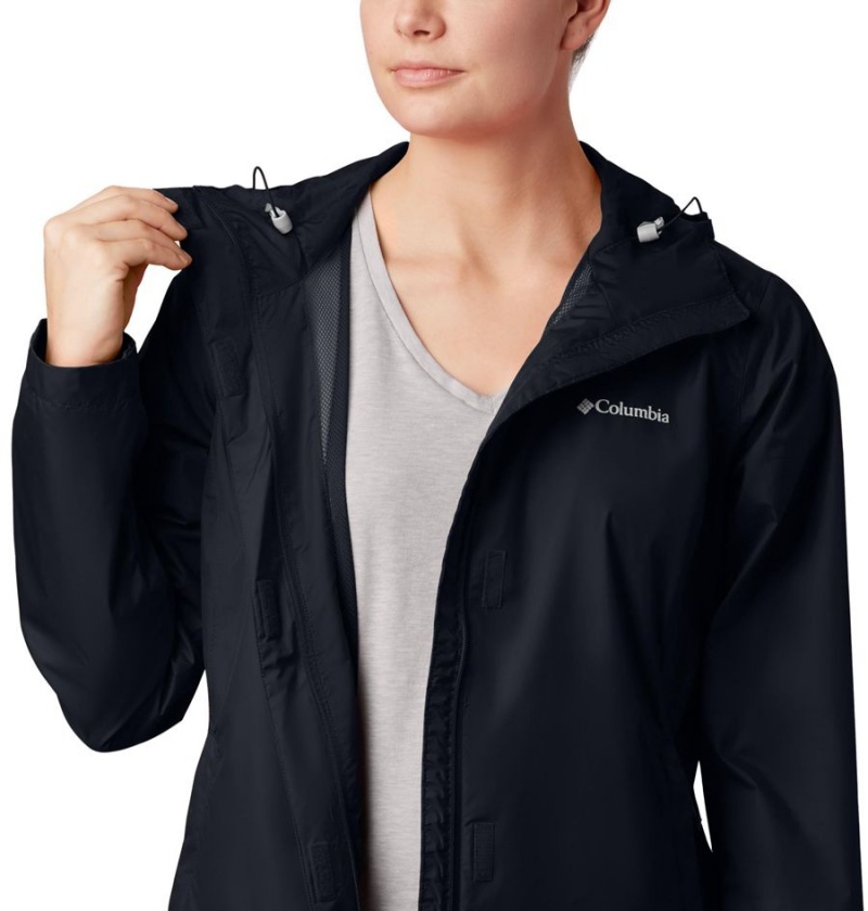 Columbia Arcadia II Women's Rain Jacket Black | HREOZI-872