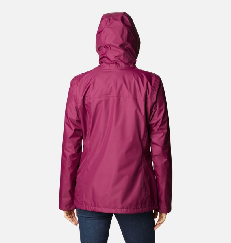 Columbia Arcadia II Women's Rain Jacket Coral | NJOLPA-548