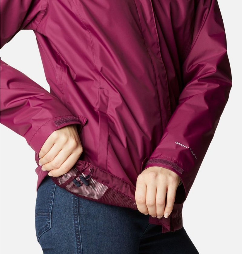 Columbia Arcadia II Women's Rain Jacket Coral | NJOLPA-548