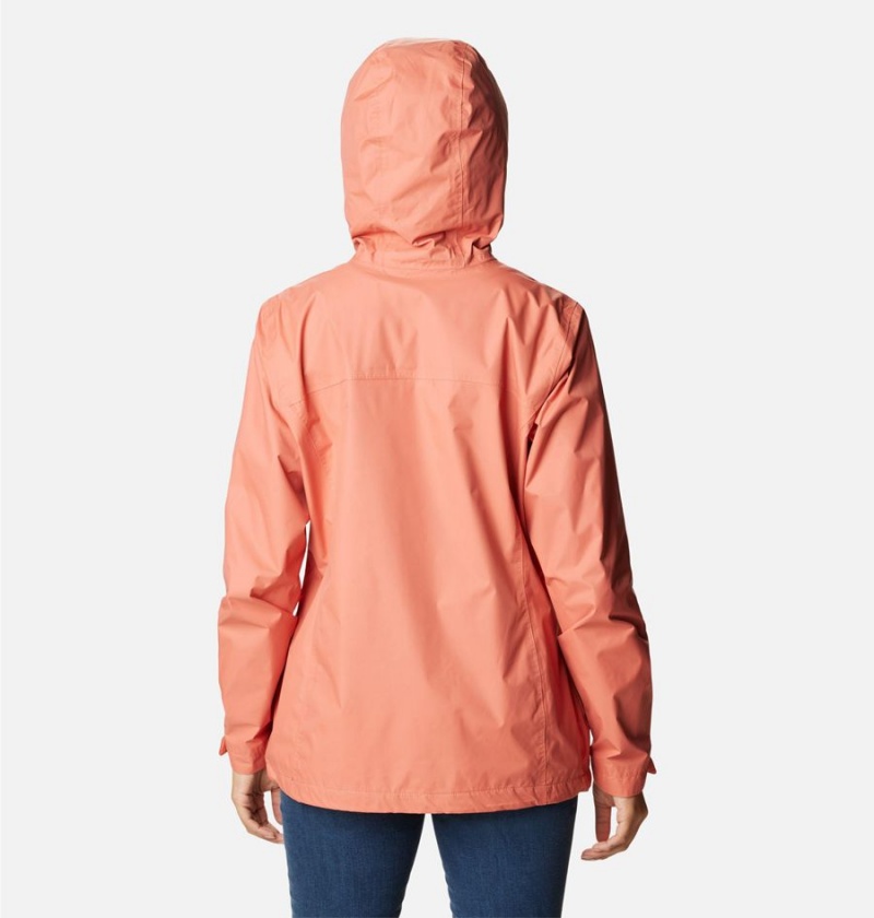 Columbia Arcadia II Women's Rain Jacket Coral | GYLZIQ-521