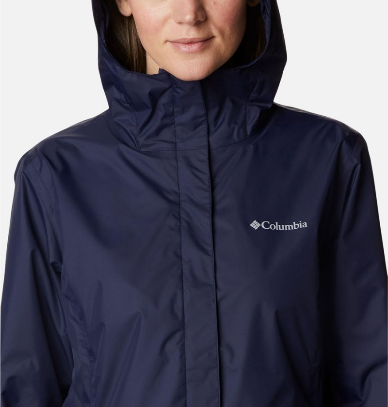 Columbia Arcadia II Women's Rain Jacket Navy | ZSIFDM-871
