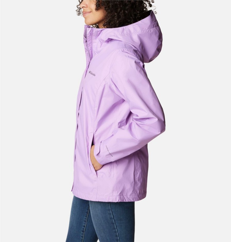 Columbia Arcadia II Women's Rain Jacket Purple | RPHAUZ-495