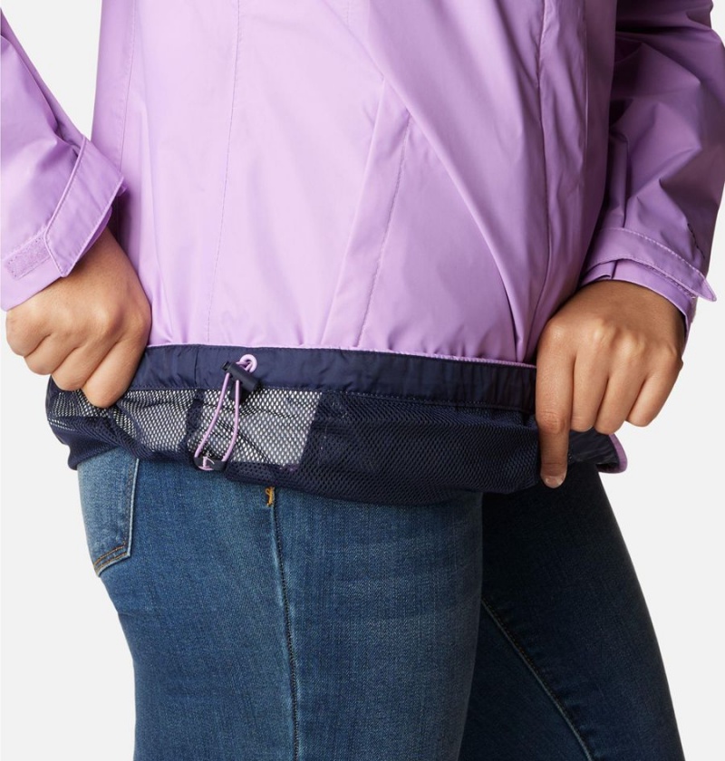 Columbia Arcadia II Women's Rain Jacket Purple | RPHAUZ-495