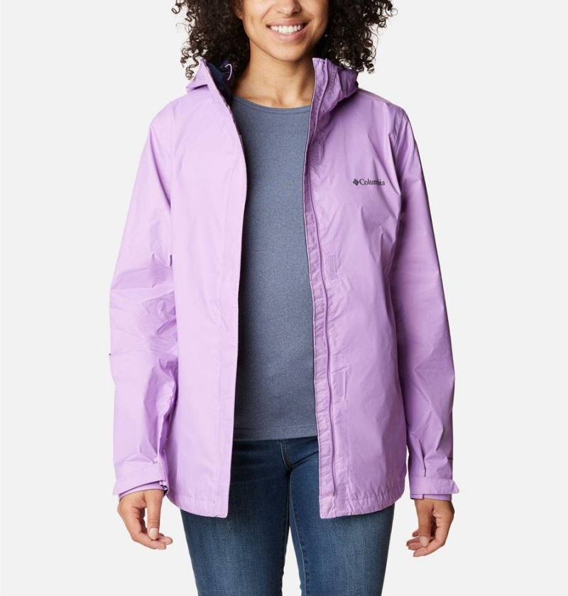 Columbia Arcadia II Women's Rain Jacket Purple | RPHAUZ-495
